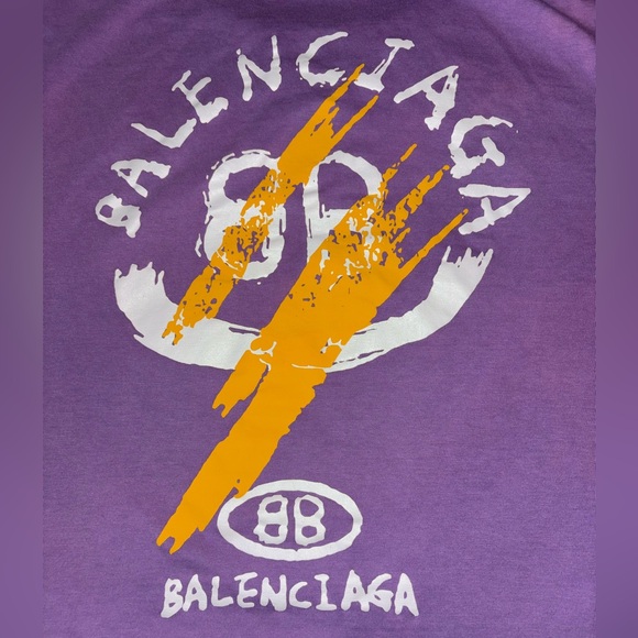 💜 BALENCIAGA Limited Edition Graphic Tee - Picture 5 of 8